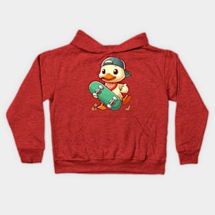 Chill Duck Skateboard Kids Hoodie